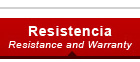 resistencia resistance warranty